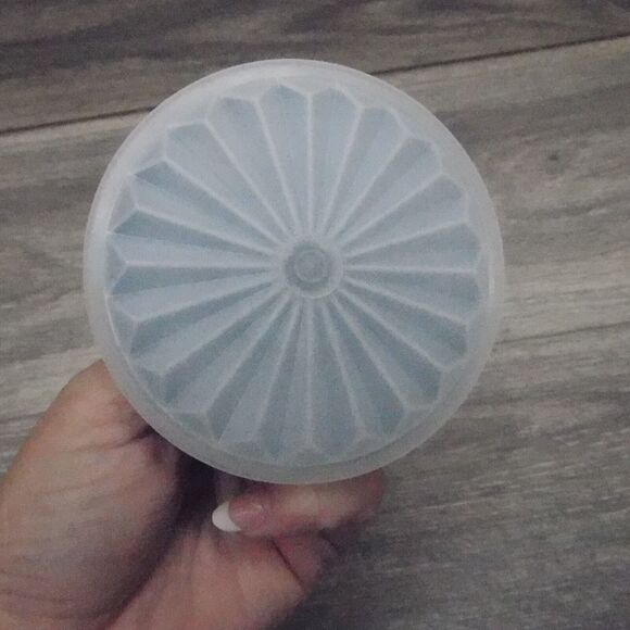 Vintage Tupperware Creamer Sugar Pitcher Food Storage Set Tea Bundle Beige Blue - Picture 14 of 16